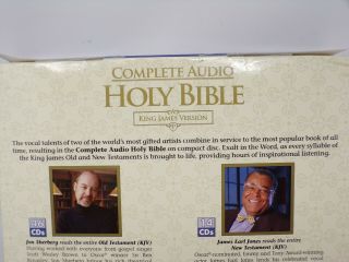 complete audio 60 CD ' s Holy Bible James Earl Jones & Sherberg King James 432 3