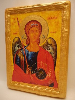 Saint Michael The Archangel ΑΡΧΑΓΓΕΛΟΣ ΜΙΧΑΗΛ Greek Orthodox Religious Icon