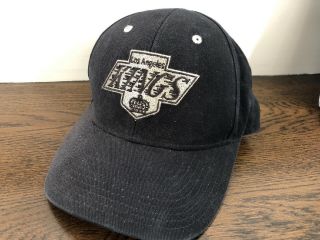 Vintage Hockey Nhl La Los Angeles Kings Black Cotton Snapback Baseball Cap