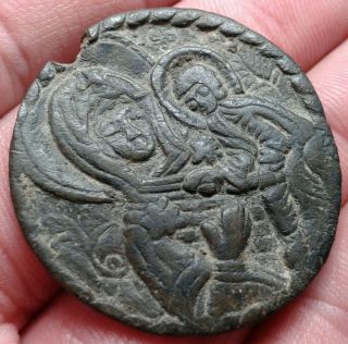 Ancient Bronze Religious Medallion. 2
