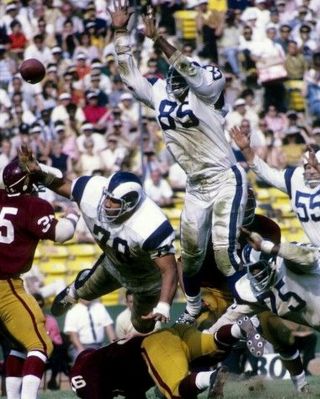 Lamar Lundy 8x10 Photo Los Angeles Rams La Picture Nfl Football Game Action