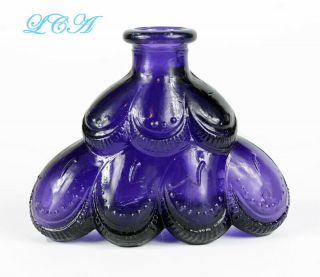 Unusual And Attractive Fancy Purple Figural Antique Perfume Bottle