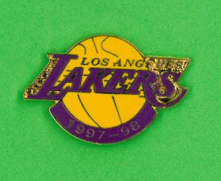 Los Angeles Lakers Nba Basketball Pin - 1997 - 98 - L.  A.  Badge