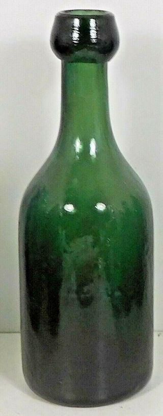 C1850 Green Blob Top Soda Iron Pontil " Dyottville Glass Work Philada.  "