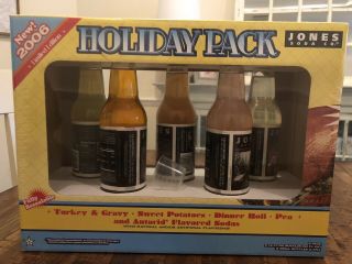 2006 Limited Edition Jones Soda Holiday Pack Thanksgiving Glass