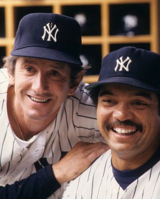 Billy Martin & Reggie Jackson 8x10 Photo York Yankees Baseball Mlb Close Up