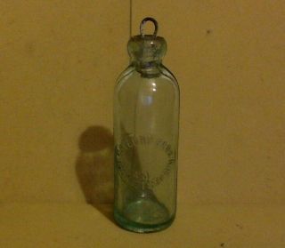 Antique Glass Bottle.  Gaylord Bros.  Hackettstown,  N.  J.  Blue Tinted.  1800 