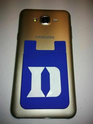 Duke Blue Devils Silicone Cell Phone Credit Card Holder