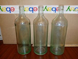 Antique Moxie Aqua Glass Soda Bottle A.  B.  Co.  Embossed Trademark