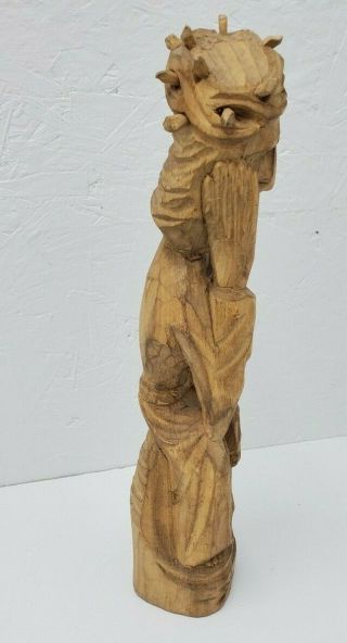 Hand Carved Wooden Jesus Christ Sitting Statue,  11.  5 Inches,  God Christianity 3
