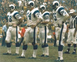 Fearsome Foursome 8x10 Photo Los Angeles Rams La Picture Nfl Football Color