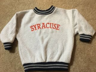 Syracuse University Orange Baby Sweatshirt Size 12 Months Boy Or Girl