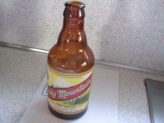 Rocky Mountain Beer 12 Oz Steinie Bottle Irtp Anaconda Brg Co Anaconda Mt
