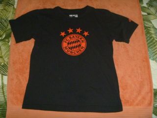 Youth Kids Adidas Fc Bayern Munchen Soccer T Shirt The Go - To Tee Munich Germany