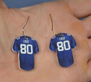 Victor Cruz Earrings 80 York Giants Jersey Earrings