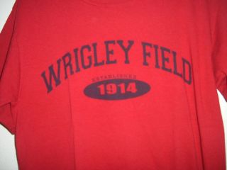 Mlb Chicago Cubs Baseball Wrigley Field Adult Medium T - Shirt
