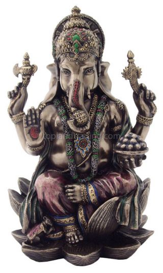 7.  25 " Ganesha Lord Of Success Statue Elephant Headed Hindu God Gift 1843