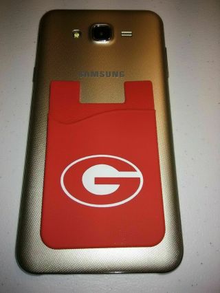 Georgia Bulldogs Silicone Cell Phone Credit Card Holder