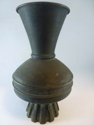 Antique Vintage Dayagi Bronze Deco Vase Made In Israel