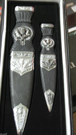 Two Piece Scottish Sgian Athame Set Dagger,  Ritual Wicca,  Pagan,  Witch