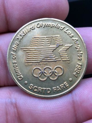 1984 Los Angeles - La Olympic Games Transit Token Coin - Very 20