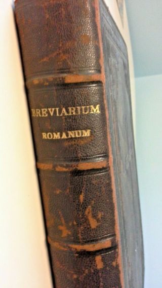 Roman Breviary Breviarium Romanum 1901 Verna Ex Decreto Ss Concilii Tridentini