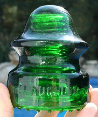 Vibrant,  Glowing Green Cd 164 Mclaughlin - 20 Glass Insulator