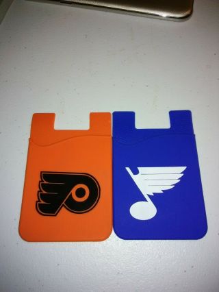 Blues Or Flyers,  Silicone Cell Phone Credit Card Holder