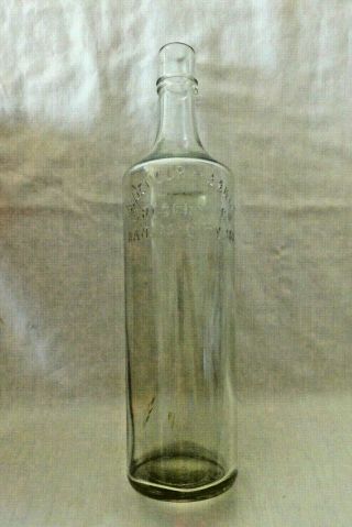 Rare Large 12 1/4 " Tall Antique Bottle Ridenour - Baker Grocery Co.  Kansas City