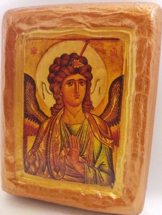 Saint Michael The Archangel Church Icon Ancestry Religious Name Plaque