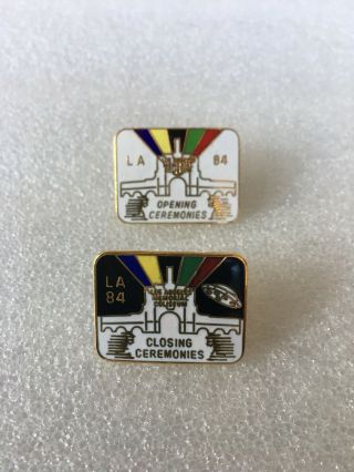 1984 Usa Olympics Opening And Closing Ceremonies Los Angeles Pins La 84