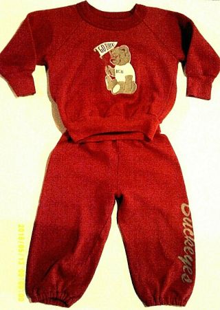 Guc,  2pc.  Ohio State Buckeyes,  Pants Size 2 & Top Size 3,  Both Red