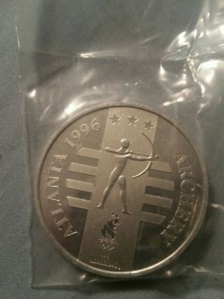 Vintage 1996 Atlanta Olympics Archery Team Usa General Mills Token Coin