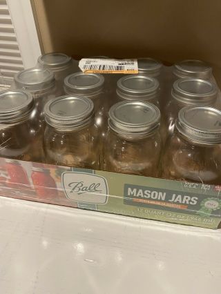 Ball 12 Quart Mason/canning Jar Regular Mouth - 12 Pack (1 Pack)
