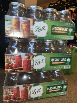Ball 12 Quart Mason/canning Jar Regular Mouth - 12 Pack (1 Pack)