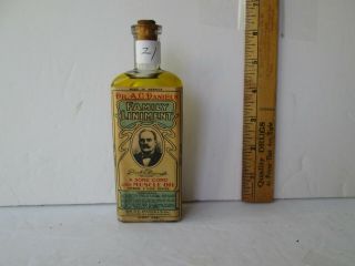 Antique Labeled Medicine Bottle Dr.  A.  C.  Daniels Family Liniment