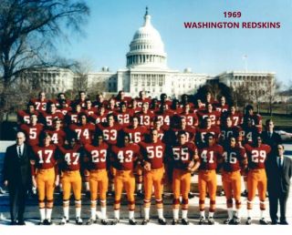 1969 Washington Redskins 8x10 Team Photo Football Nfl Picture
