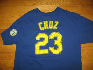 Seattle Mariners Nelson Cruz 23 Ken Griffey Jr.  Mlb Jersey T - Shirt By Majestic