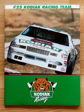 1993 Ken Schrader Chevrolet Kodiak Racing Nascar Media Guide Press Kit