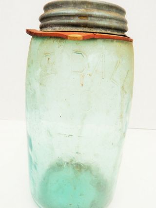 Antique Rare The Ball Sons Patent Nov 30th 1858 Canning Fruit Jar W Lid