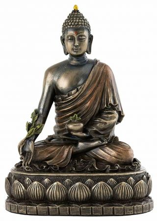 Medicine Buddha Statue - Buddha Of Healing Sculpture Best For Religious Gift 6 "