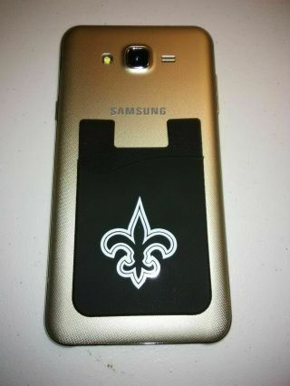 Orleans Saints Silicone Cell Phone Credit Card Holder