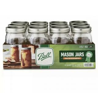 Ball 32oz Wide Mouth Canning Mason Jars With Lids - (in Hand Fast)