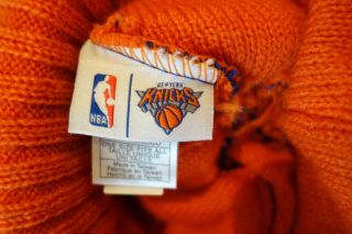 adidas NBA York Knicks Cuffed Knit Hat Beanie Cap Pom Winter Orange Blue 3
