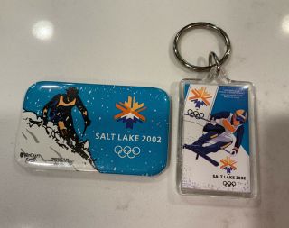 2002 Salt Lake City Olympics Key Chain And Magnet