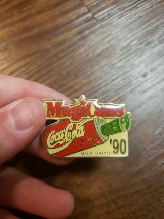 Magicans Vintage Coca Cola Classic Pin Aluminum Can Real Cash Magic Summer Coke