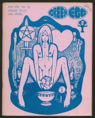 Green Egg 76 (oimelc,  Feb 1976) Church Of All Worlds,  Neo - Paganism,  Tim Zell Ed