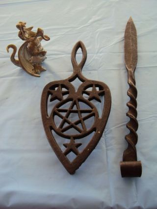 Halloween Samhain Witch Kit Athame Wiccan Pentacle