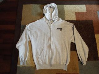 Purdue University Gray Zip Up Hooded Sweatshirt Adult Size X - Large Boilermakers