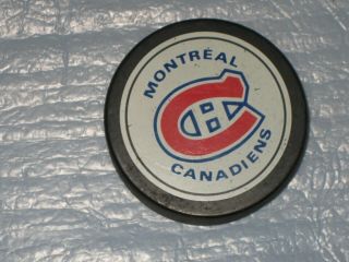 Montreal Canadiens Puck Blank Back Nhl Texaco Series 1980 